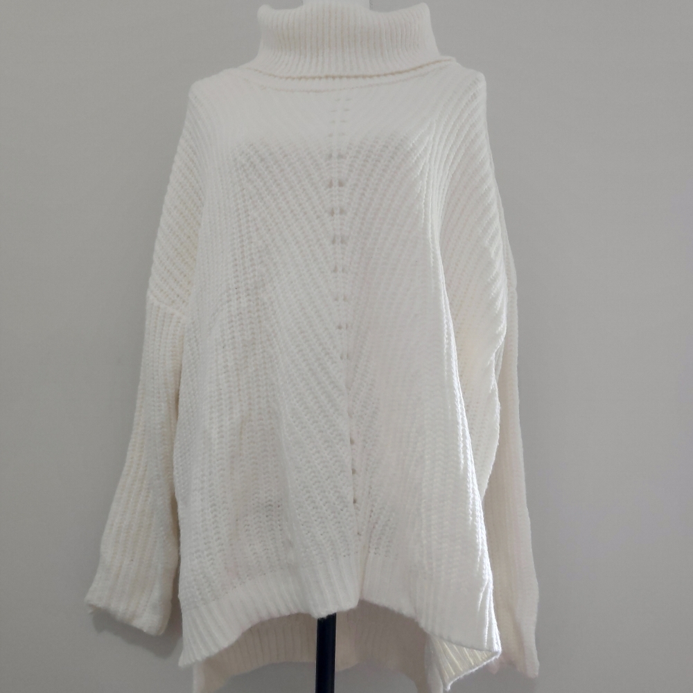 #TimeAndTru 1X (16W-18W) TURTLENECK SWEATER